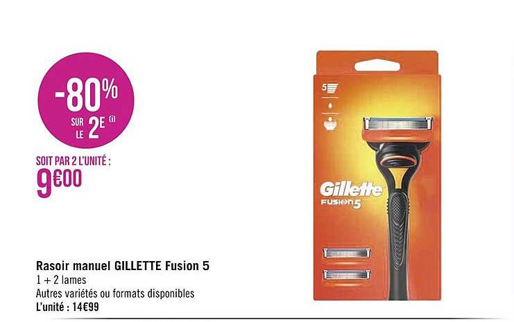 Rasoir Manuel Gillette Fusion 5
