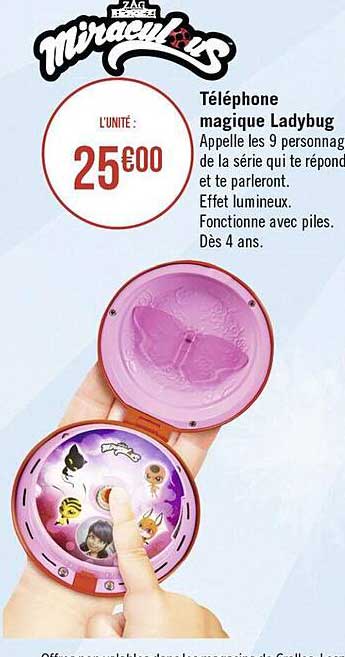 téléphone magique ladybug