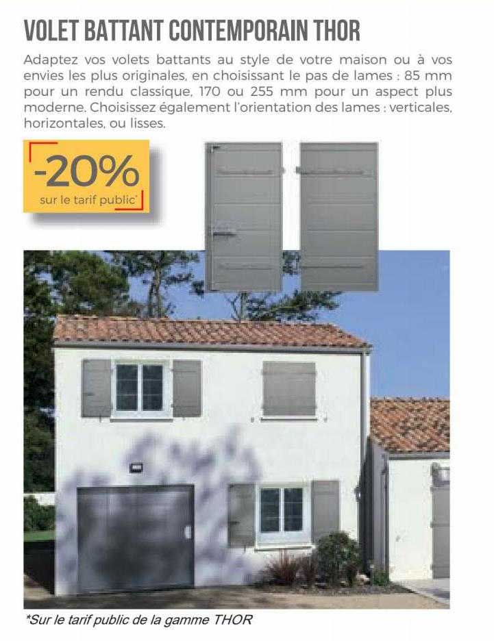 volet battant contemporain thor