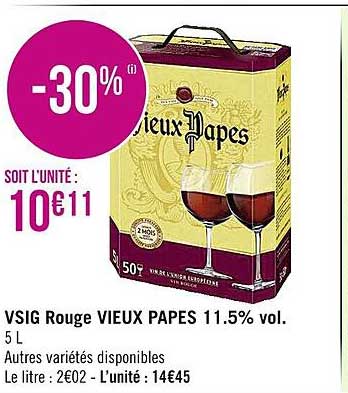 vsig rouge vieux papes 11.5% vol.