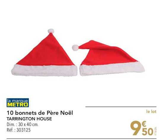 10 bonnets de père noël tarrington house