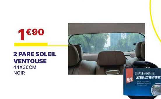 2 pare soleil ventouse