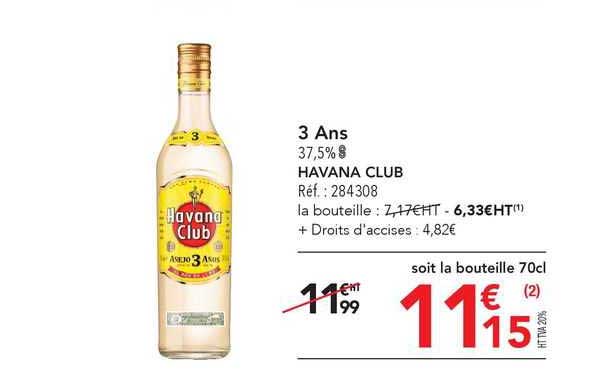 3 ans havana club