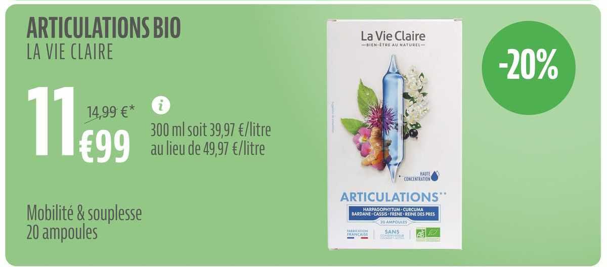 articulations bio la vie claire