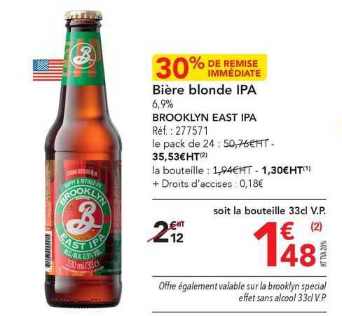 bière blonde ipa brooklyn east ipa