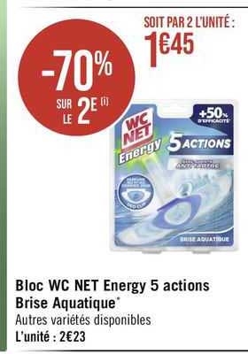 bloc wc net energy 5 actions brise aquatique