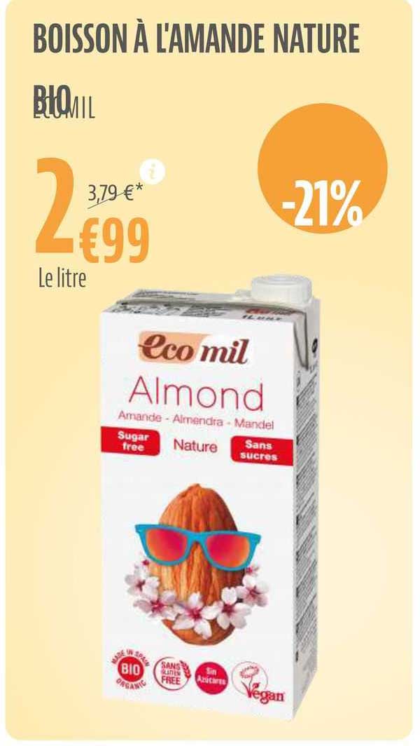 boisson à l'amande nature bio