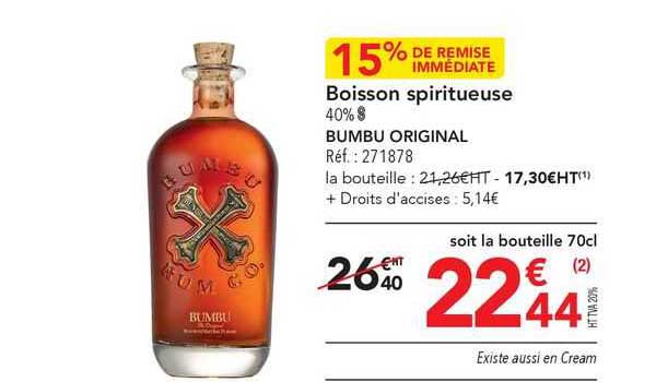 boisson spiritueuse bumbu original