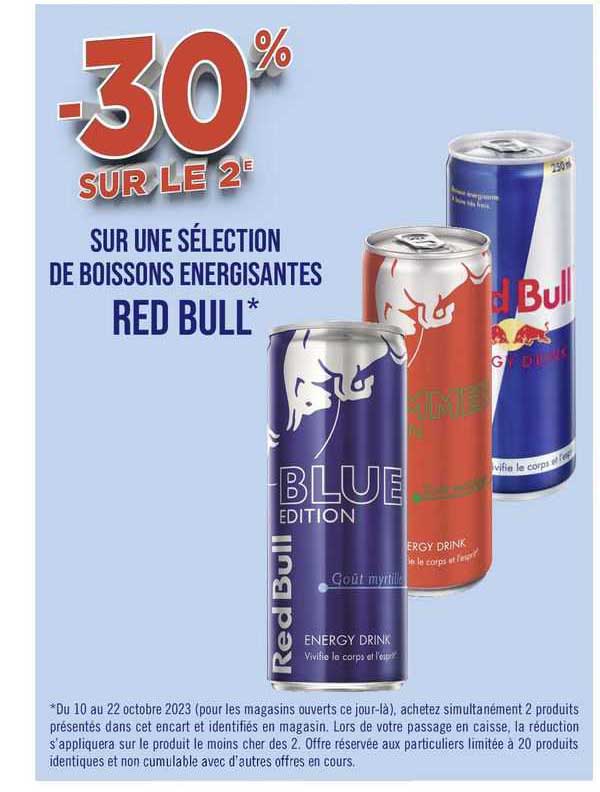 boissons énergisantes red bull