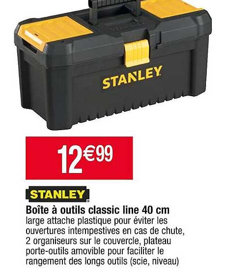 boîte à outils classic line 40 cm stanley
