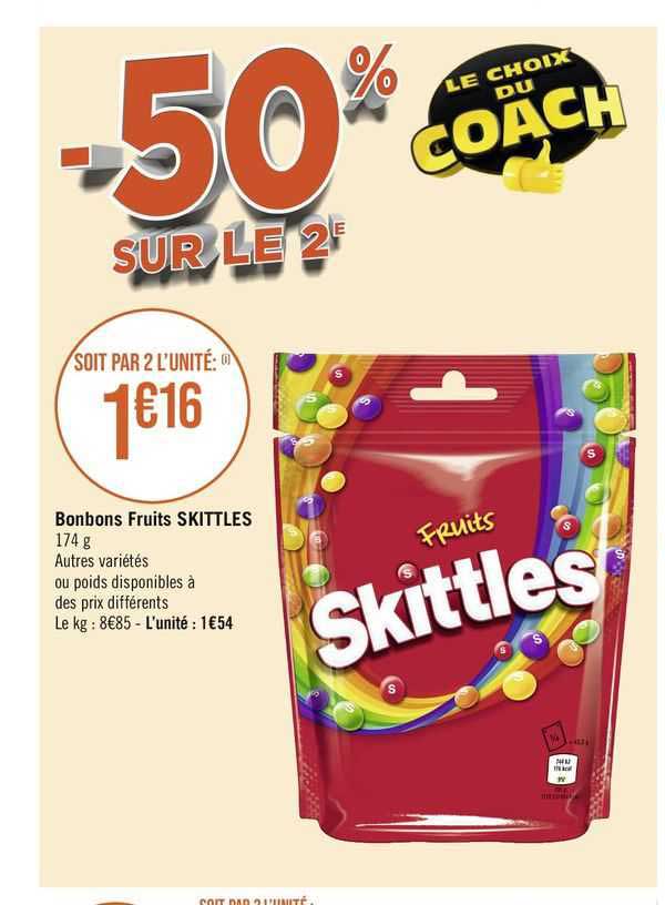 Bonbons Fruits Skittles