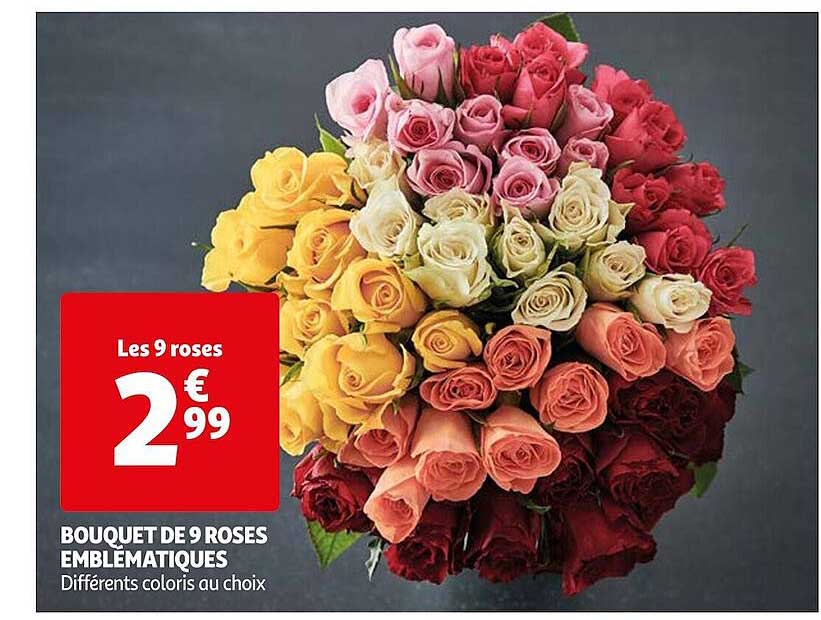 Bouquet De 9 Roses Emblématiques