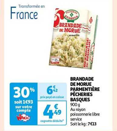 brandade de morue  parmentière pêcheries basques