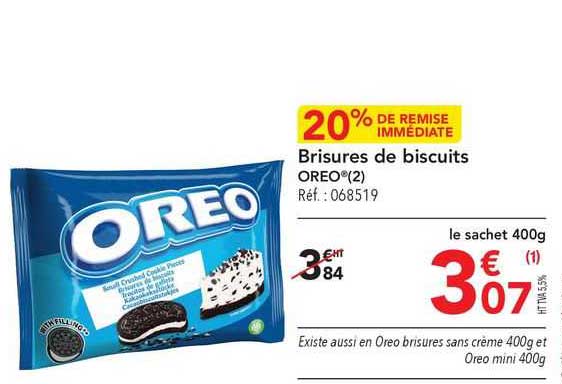Brisures De Biscuits Oreo