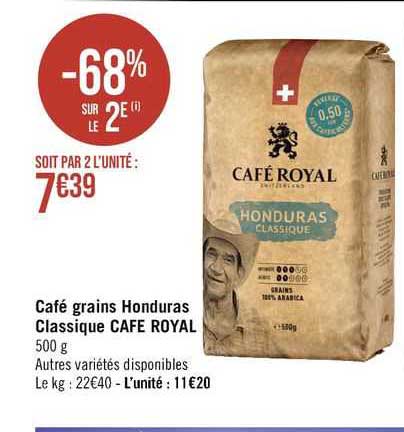 Café Grains Honduras Classique Cafe Royal