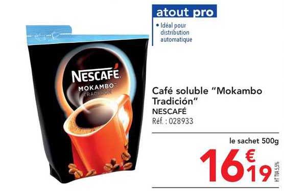 café soluble "mokambo tradicion" nescafé