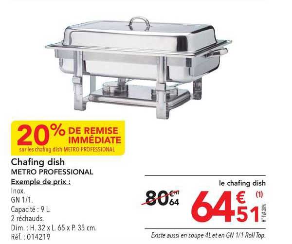 chafing dish metro professional