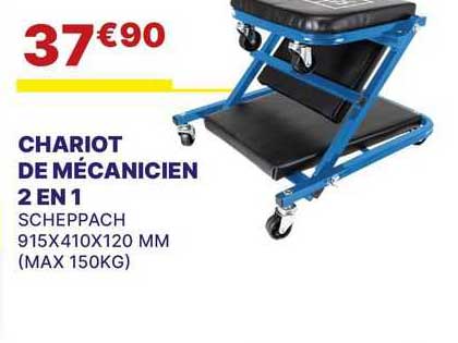 chariot de mécanicien 2en1
