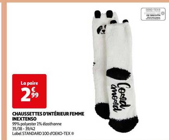 Chaussettes D'intérieur Femme  Inextenso