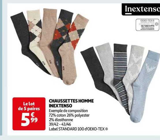 Chaussettes Homme Inextenso