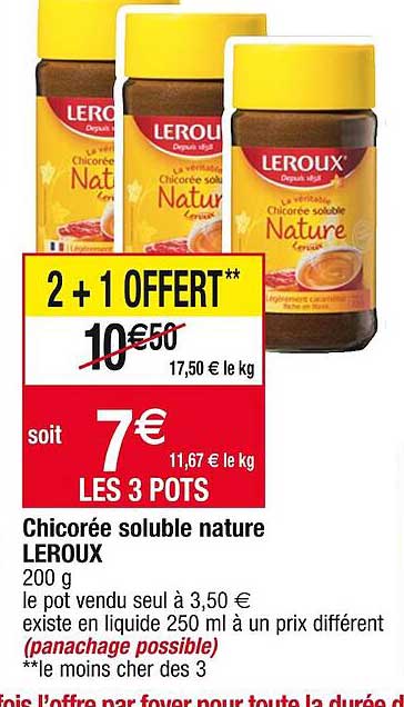 Chicorée Soluble Nature Leroux