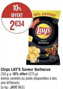 Chips Lay's Saveur Barbecue