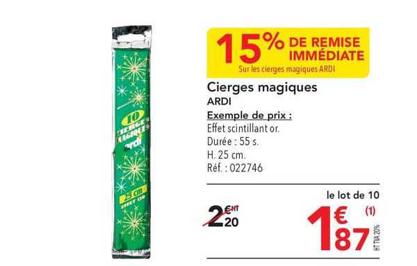 cierges magiques ardi