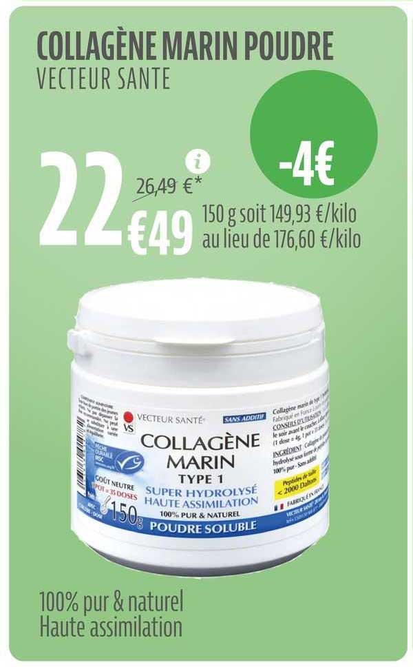 collagène marin poudre vecteur santé