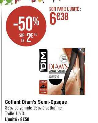 collant diam's semi-opaque