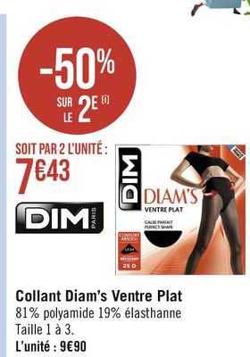 collant diam's ventre plat dim