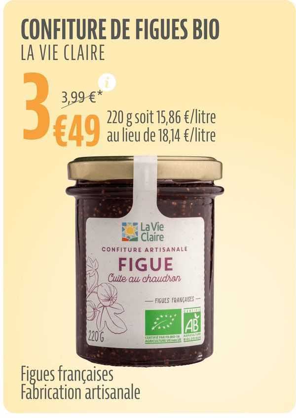 Confiture De Figues Bio La Vie Claire