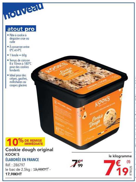 cookies dough original kook's