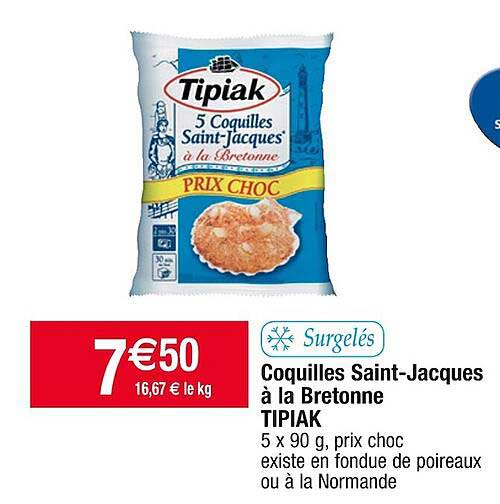 coquilles saint-jacques à la bretonne tipiak