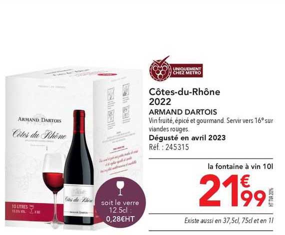 Côtes-du-rhône 2022 Armand Dartois