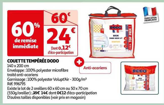 Couette Tempérée Dodo