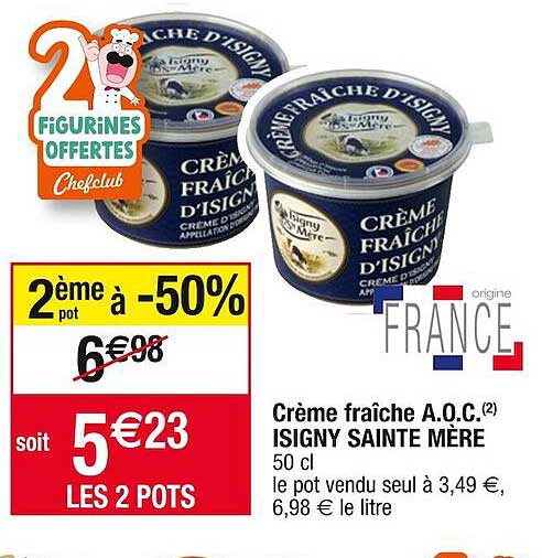 crème fraîche a.o.c. isigny sainte mère