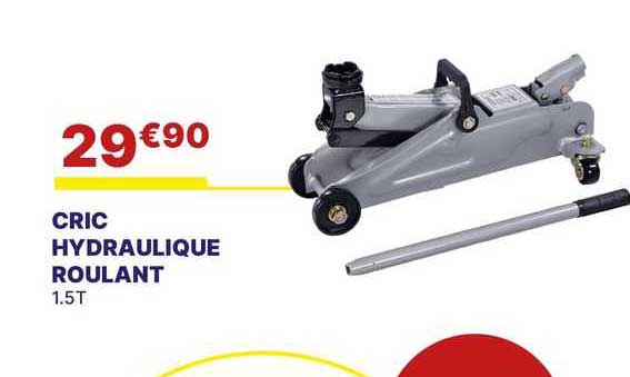 Cric Hydraulique Roulant