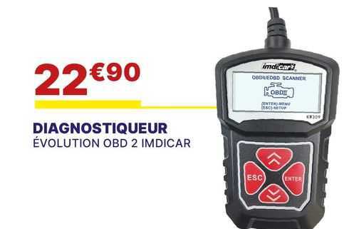 diagnostiqueur évolution obd 2 imdicar