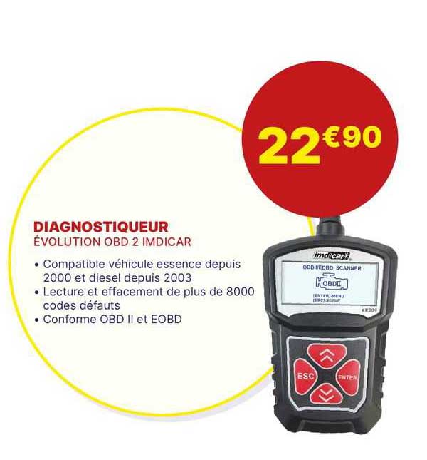 diagnostiqueur évolution obd2 imdicar