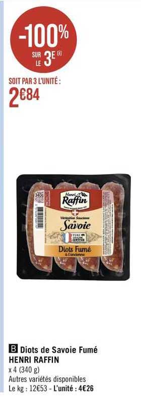 diots de savoie fumé henri raffin