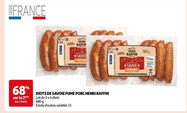 Diots De Savoie Fumé Porc Henri Raffin