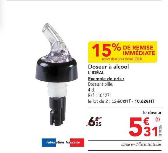 doseur à alcool l'idéal