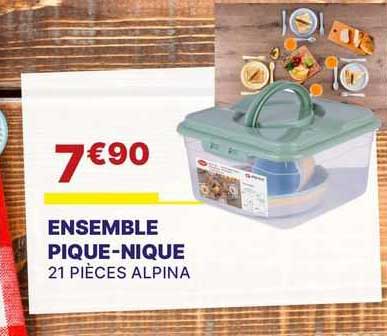 ensemble pique-nique 21 pièces alpina