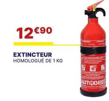 extincteur homologué de 1kg