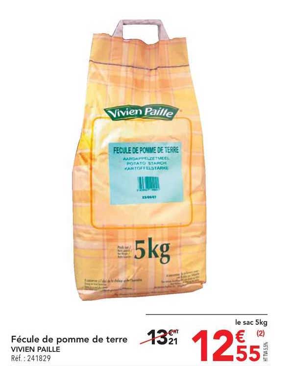 fécule de pomme de terre vivien paille
