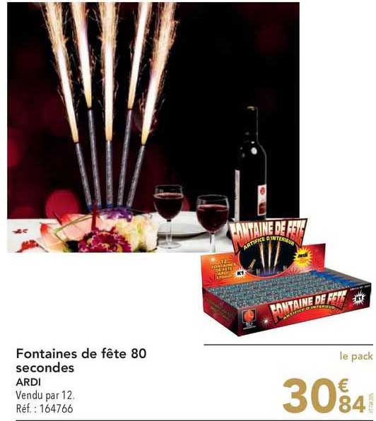 Fontaines De Fête 80 Secondes Ardi