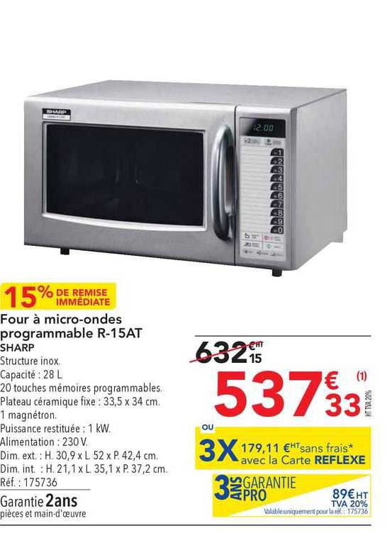 four à micro-ondes programmable