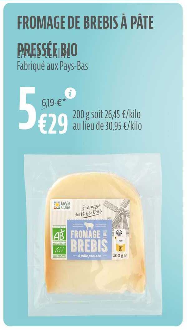fromage de brebis à pâte pressée bio