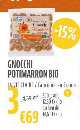 Gnocchi Potimarron Bio