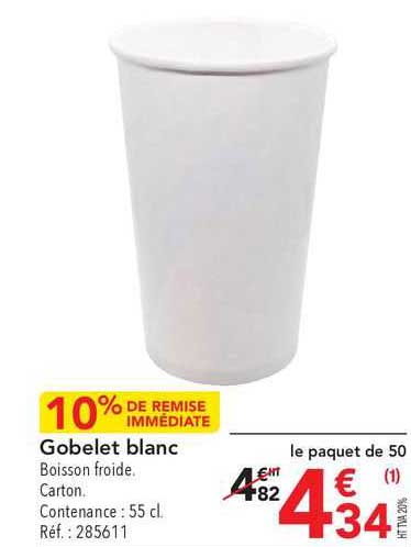 Gobelet Blanc